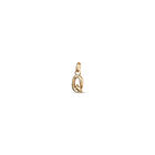 Charm letra Q peque&ntilde;a en oro 18k